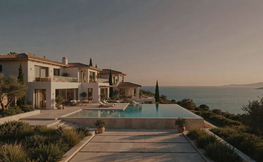Villa de lujo con piscina infinita overlooking el mar
